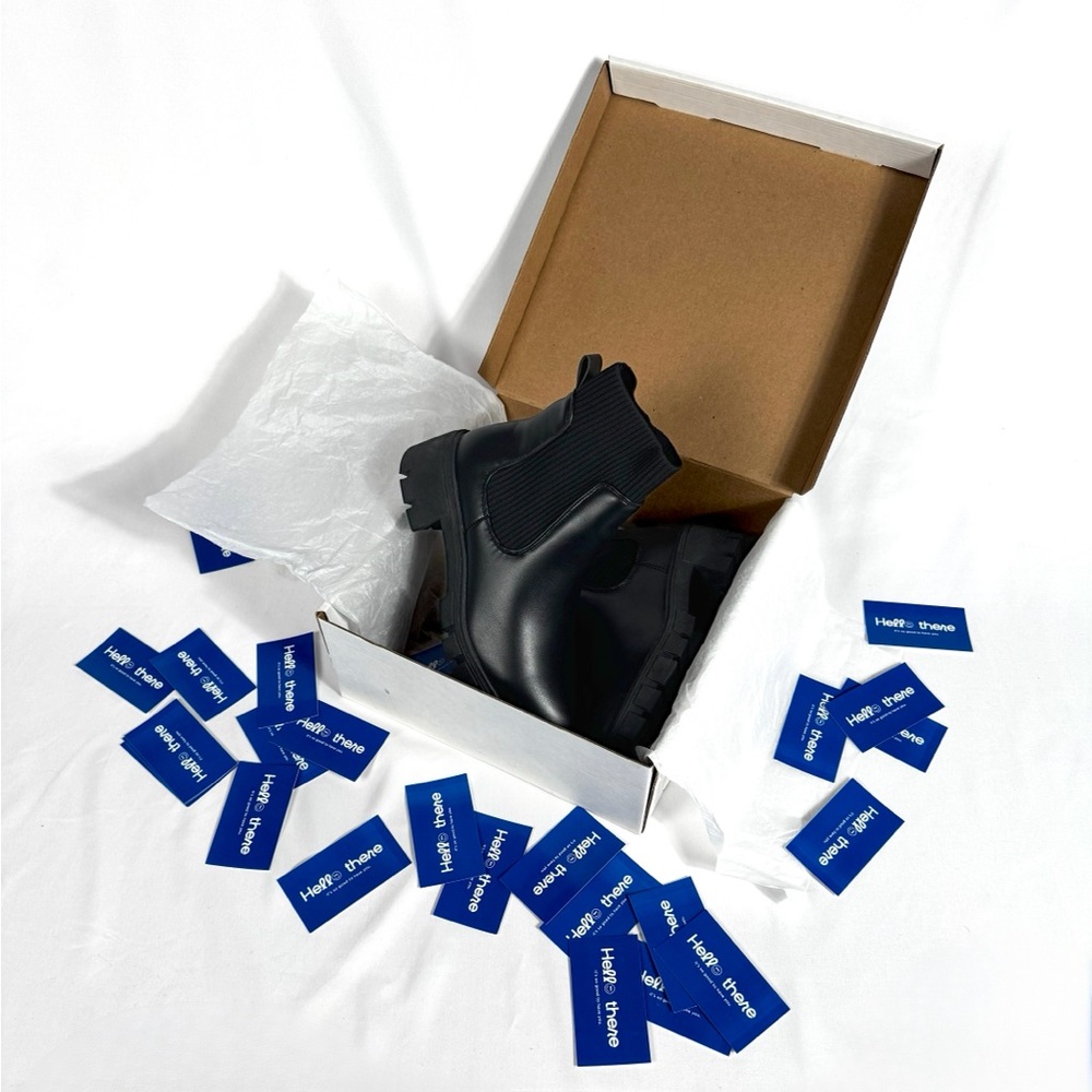 Black Chelsea boots